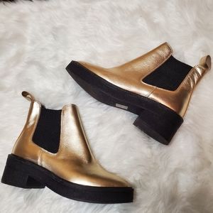 Heiress Gold Booties